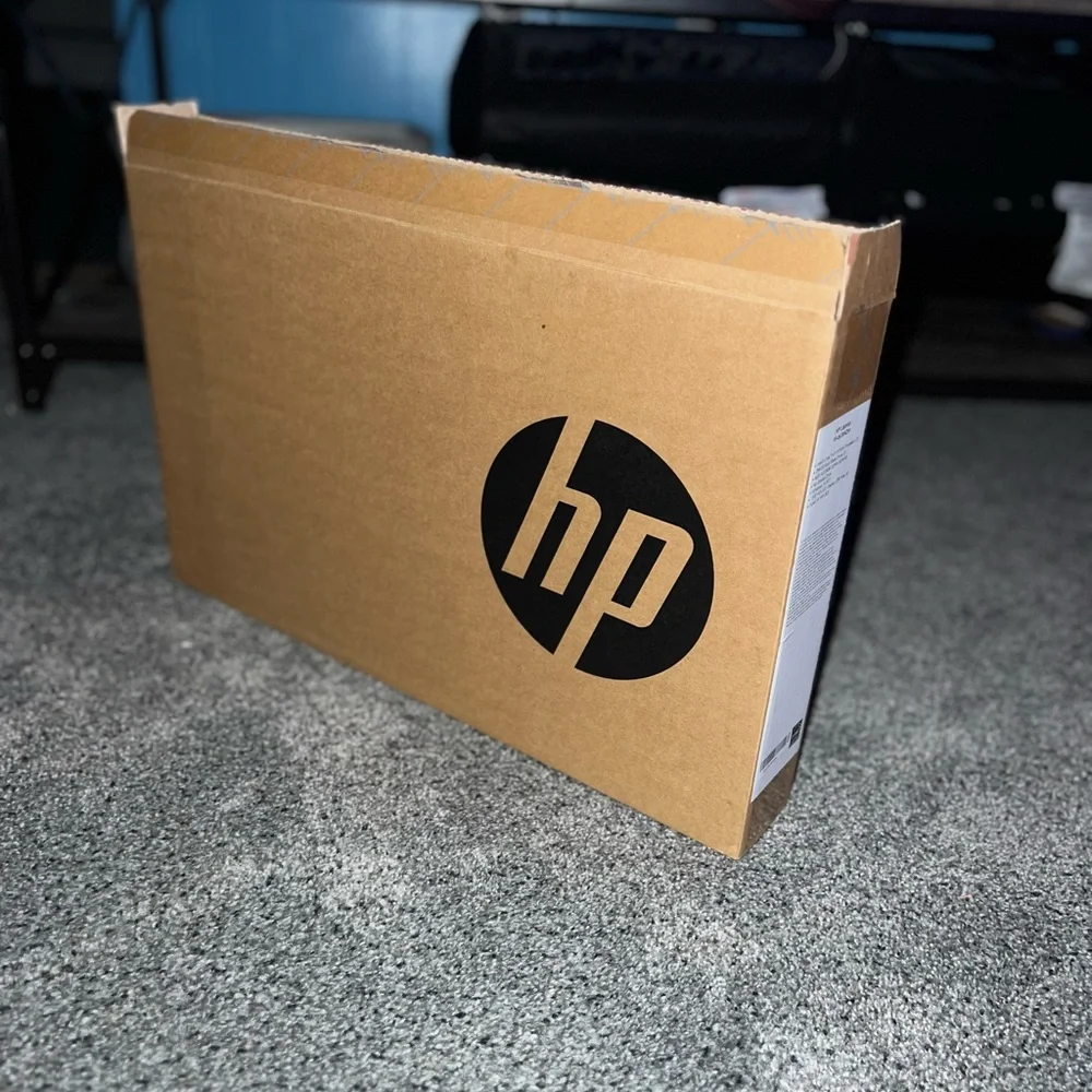 White HP 15.6” display laptop